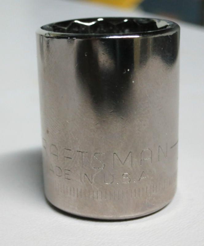 Craftsman 22 mm 1/2" drive 12 point standard socket #44239 made in usa