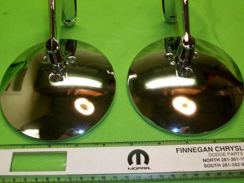 Vintage Classic Round Retro Style Chrome Mirror Kit 40s 50s HOT RAT ROD Lowrider, US $39.95, image 6