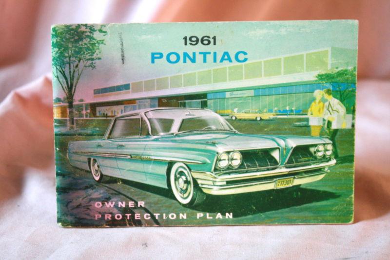 1961 original gm issued pontiac owners owner's car manual