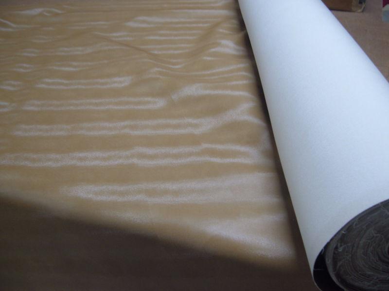 Brown deer hide marine boat upholstery vinyl fabric four winns unpadded seat