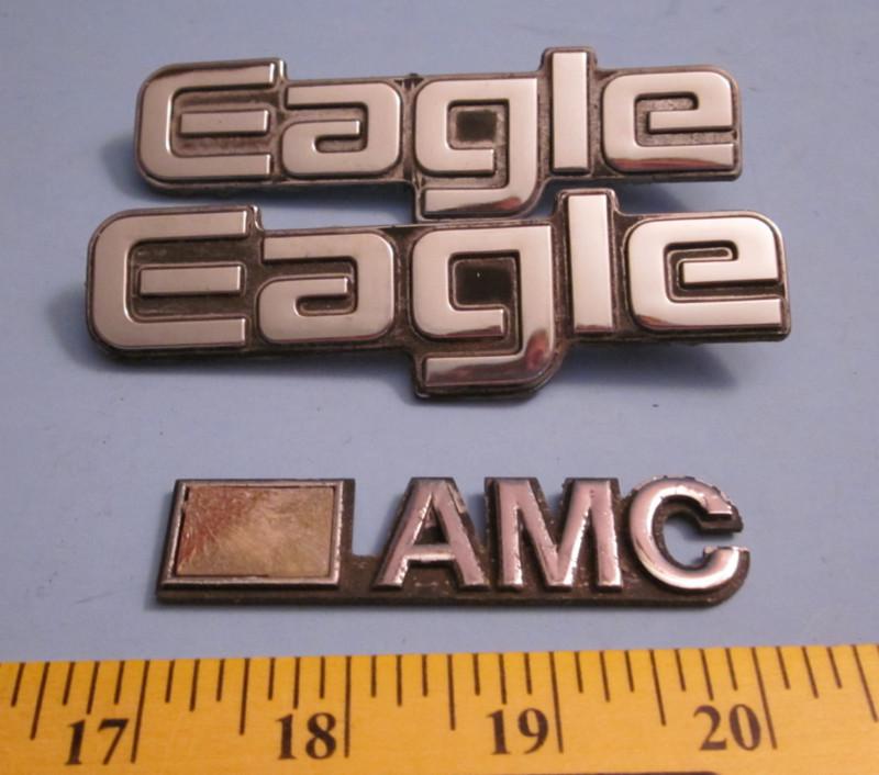 Amc eagle factory chrome body emblems