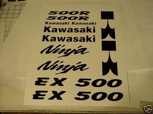 Kawasaki ninja ex 500 decal kit 09 08 07 06 05 04 03 02