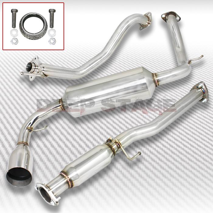 Find STAINLESS CAT BACK EXHAUST 4.5" TIP MUFFLER 8891 HONDA CRX HB 3