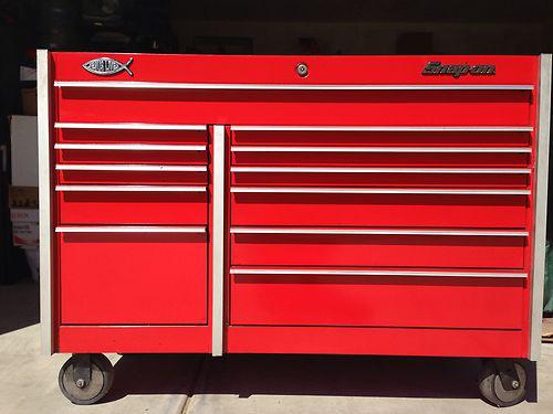 Snap on krl761b red with matching snap on cover tool box toolbox l@@k!