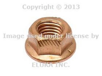 12 x bmw genuine 8mm copper lock nuts exhaust manifold e28 e30 e31 e32 e34 e36