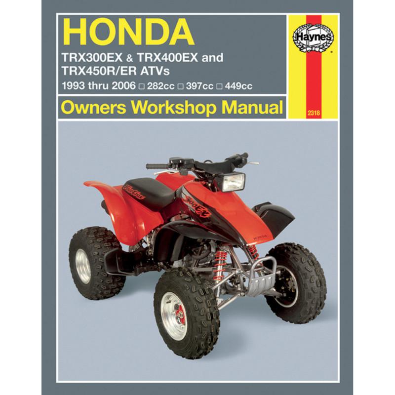 Haynes 2318 repair service manual honda trx300/400ex 1993-1999