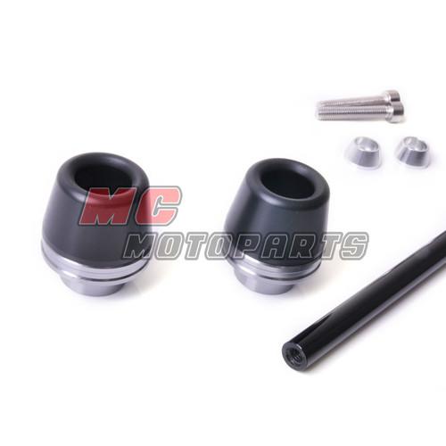 Titanium front fork axle sliders protector kawasaki zx14r zzr1400 06-12 07 08