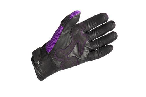 Scorpion coolhand ii leather motorcycle glove purple womens size medium