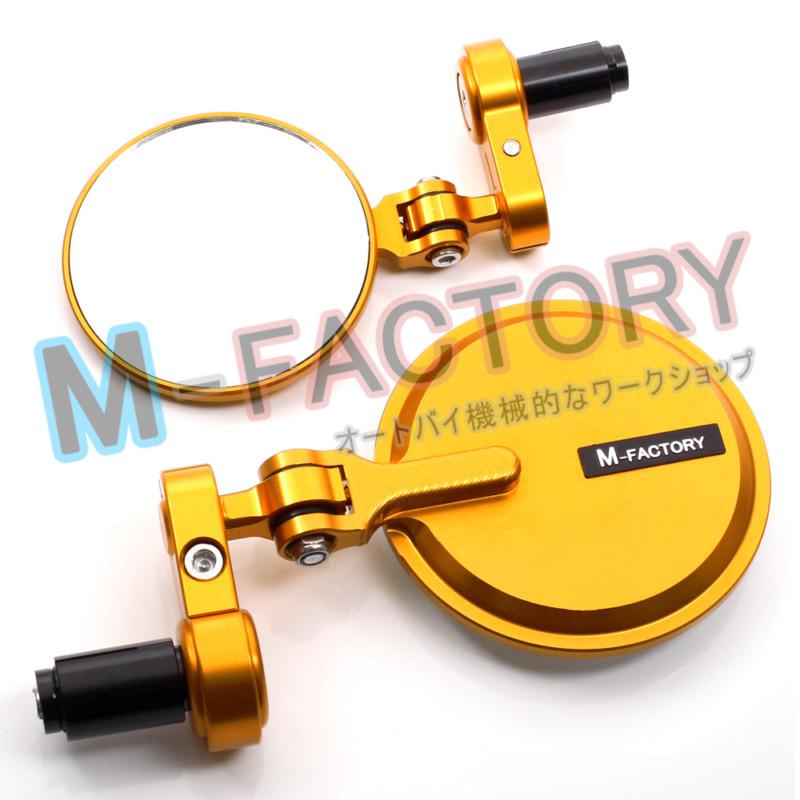 Find Gold Aichi Folding CNC Billet Bar End Mirrors Universal
