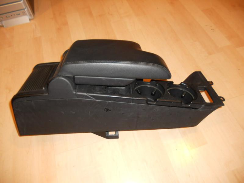 Find BMW E46 323 325 330 Black Leather Armrest Cupholder Arm Rest Cup