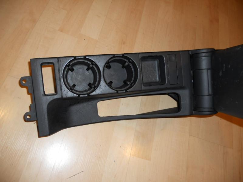 Find BMW E46 323 325 330 Black Leather Armrest Cupholder Arm Rest Cup