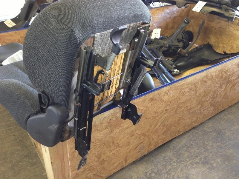 02 cavalier passenger front seat track,manual,coupe