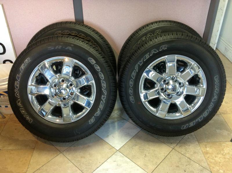 Ford f150 oem 18" chrome clad rims wheels tires new take offs