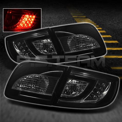 Smoked 03-08 mazda mazda 3 4dr sedan jdm 4pcs led tail lights lamp w/trunk piece
