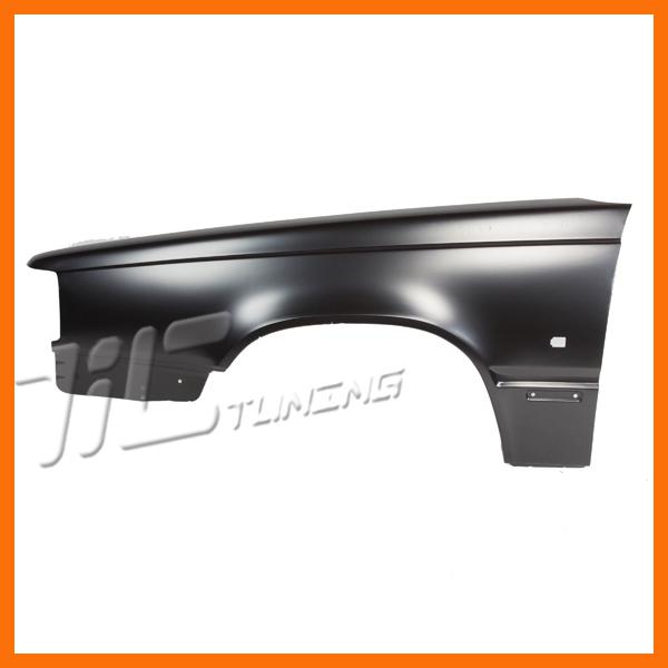 1993-1997 volvo 850 primered driver front fender steel w/mldg+s.lamp holes left