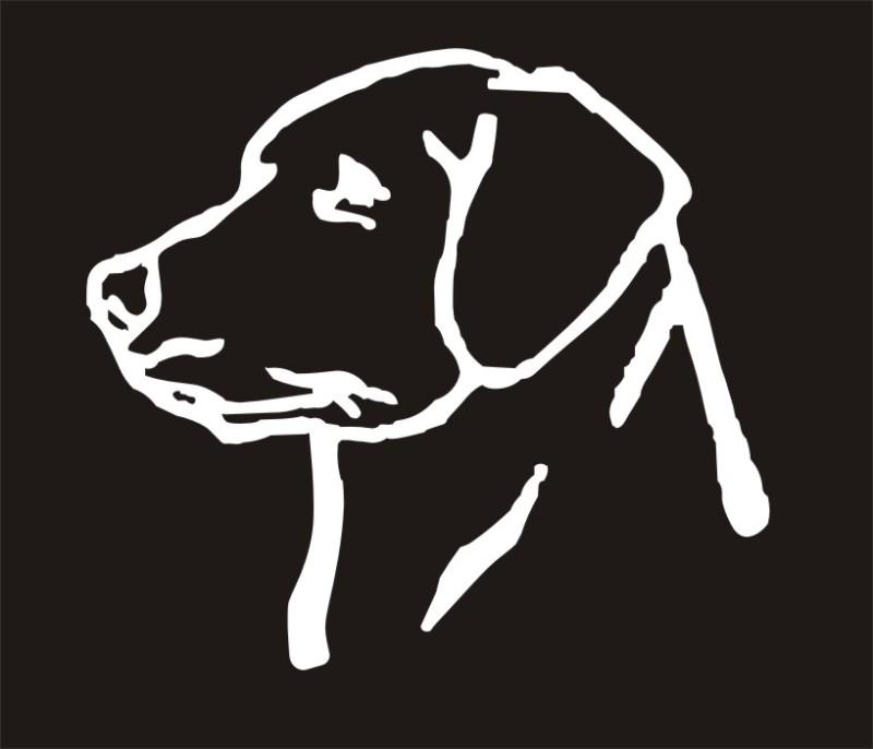 Labrador retriever hunting dog lab decal 4x4