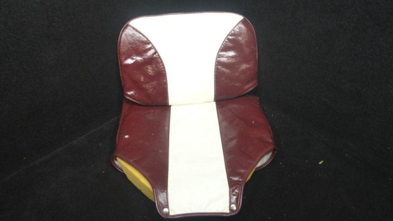 Generic red & white marine boat seat cover/cushions k/i #66
