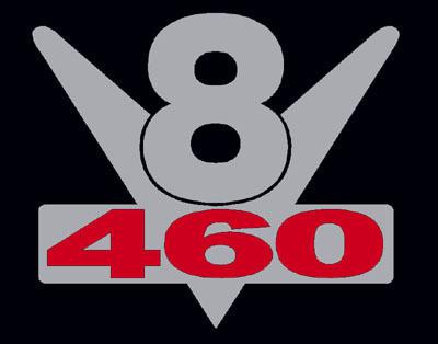 2 chrome 460 v8 emblem decal set mustang torino bronco stickers