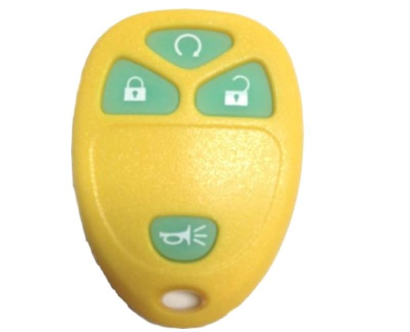 New gm yellow glow in dark keyless remote key fob transmitter clicker beeper