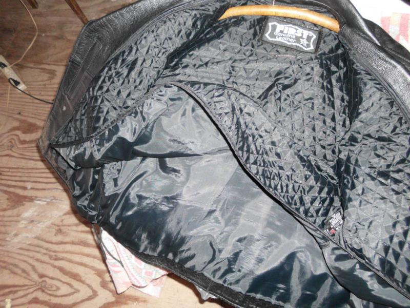 Leather Motorcycle Jacket NICE, US $80.00, image 2