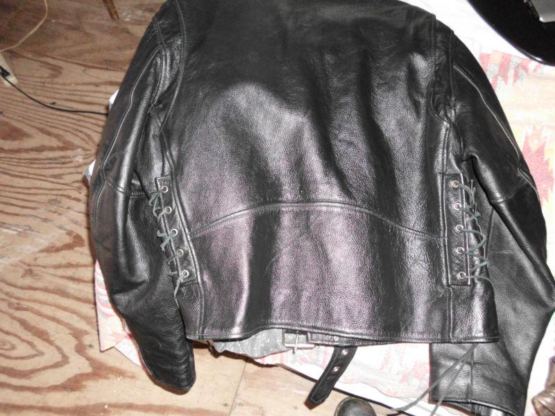 Leather Motorcycle Jacket NICE, US $80.00, image 3