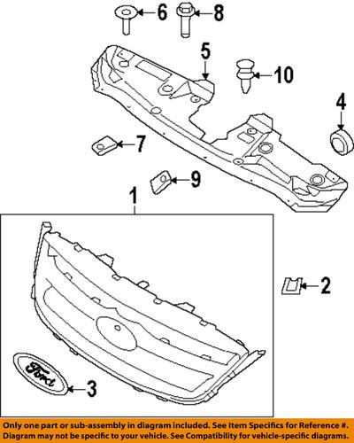 Ford oem dg1z8a284aa grille-sight shield