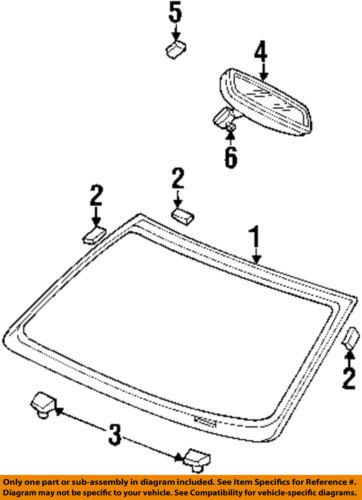Dodge oem 5101944ad windshield glass-windshield