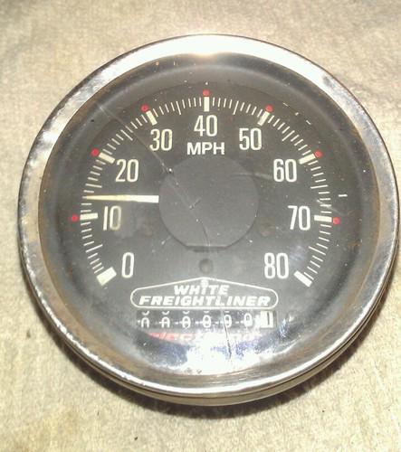 Vintage speedometer- white freightliner