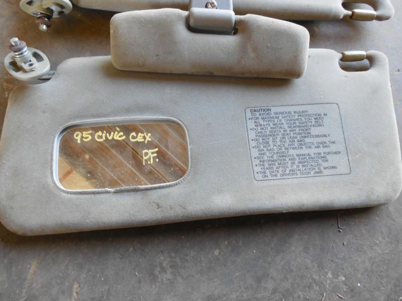1995 HONDA CIVIC INTERIOR SUN VISOR SOLD AS SET, US $29.99, image 2