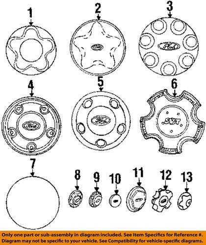 Ford oem yl3z1130gb wheels-wheel cap