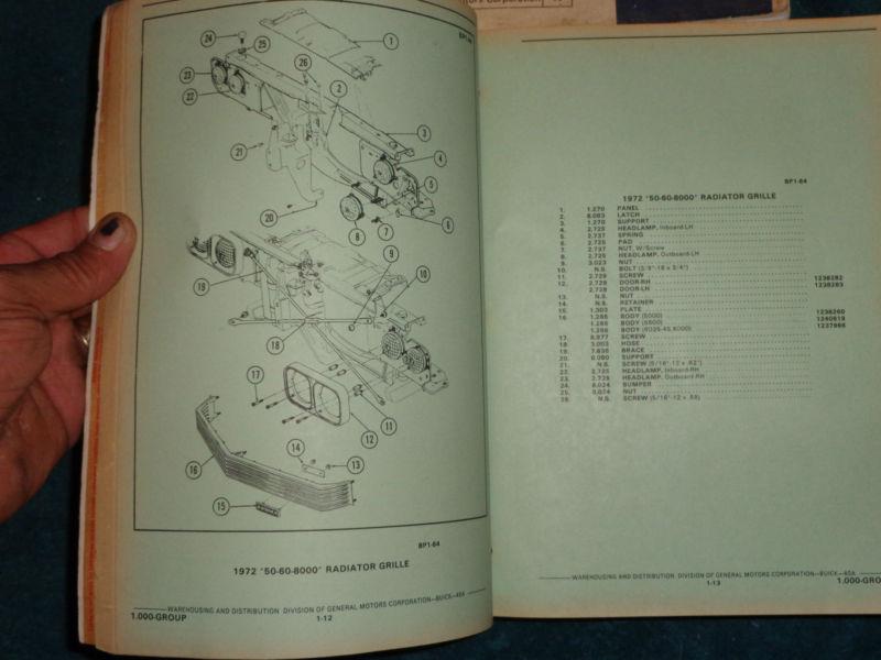 Find 1965 1969 1970 1971 1972+ BUICK PARTS CATALOG SET ORIGINAL TEXT