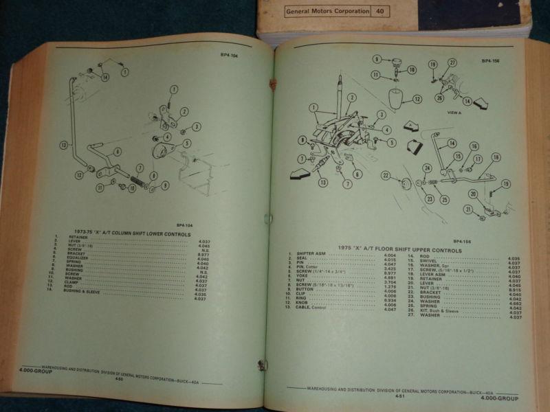 Find 1965 1969 1970 1971 1972+ BUICK PARTS CATALOG SET ORIGINAL TEXT