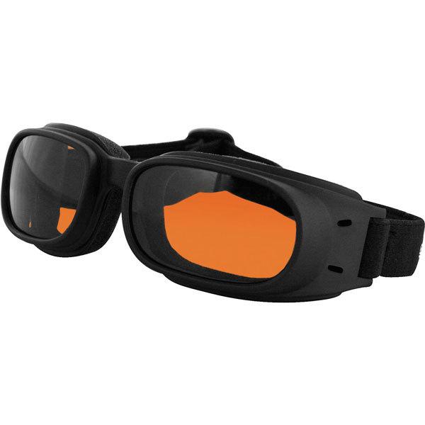 Black/amber bobster piston goggle