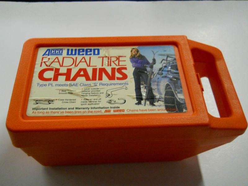 Acco snow chains for  12'' 13'' & 14'' wheels -  ladder type tire chains usa