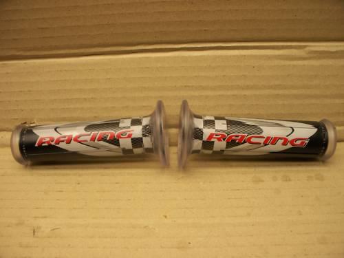 Racing grips streetbike black carbon gsxr cbr yzf ninja