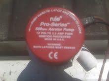 Rule pro series 500 gph aerator / livewell pump (new no box item)