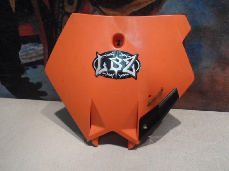 2002 ktm sx 125 front number plate  (d) 02 sx125