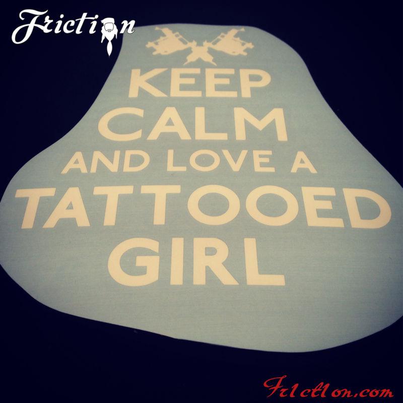Keep calm and love a tattooed girl decal funny carry illest funny art chive