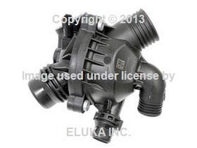Bmw genuine radiator coolant thermostat with housing (97 deg. c) e70 e71