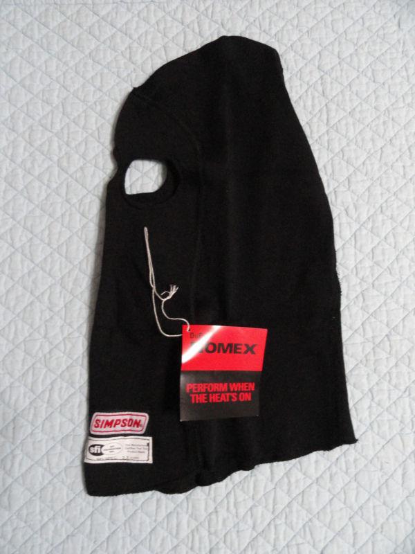 Simpson racing 23003bk dual eye port black nomex head sock 