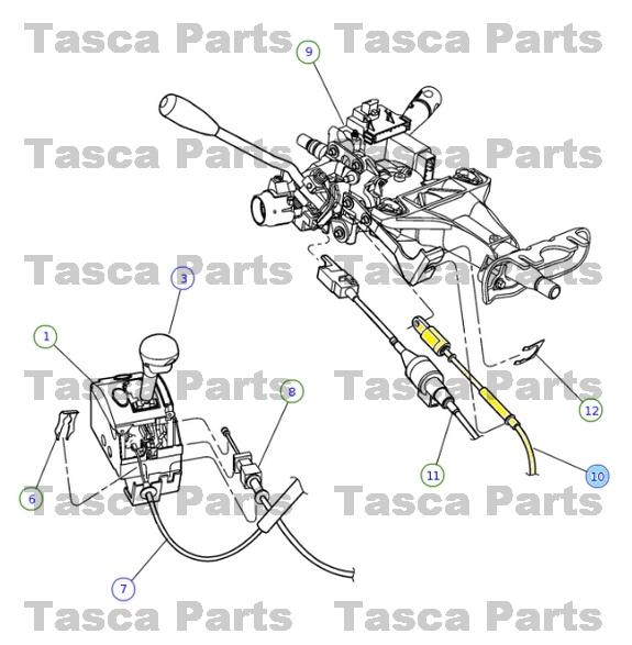 New oem column gear shift cable 1998-2004 dodge intrepid chrysler concorde 300m