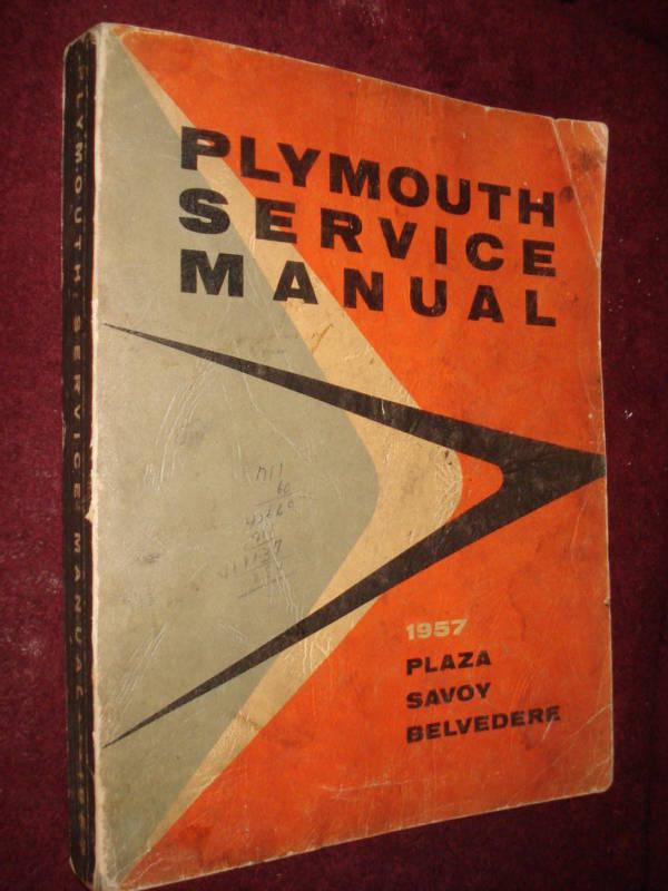 1957 plymouth shop manual / shop book / original!!!