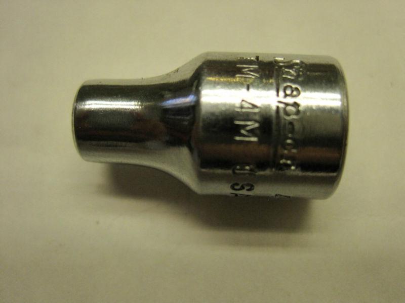Snap on tm4m 1/4 inch drive 4mm 6 point socket