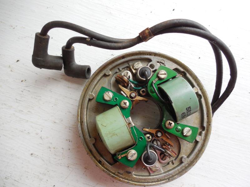 1975 johnson evinrude 6 hp ignition plate 580360 w/ coils 582456