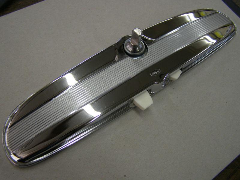New repro. 1964 1/2 1965 ford mustang day night rear view mirror fomoco script