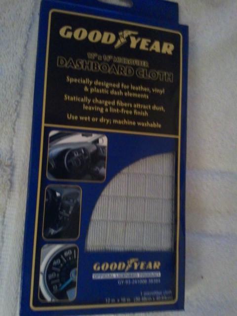 Goodyear dashboard cloth new nib 12" x 16" microfiber leather,vinyl,plastic auto