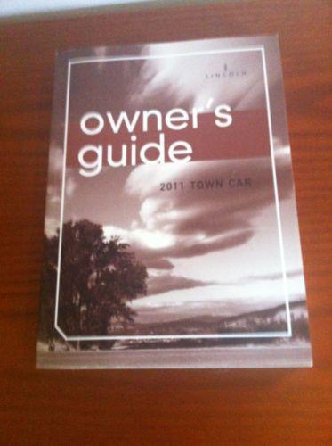 2011 oem lincoln town car  owner's guide