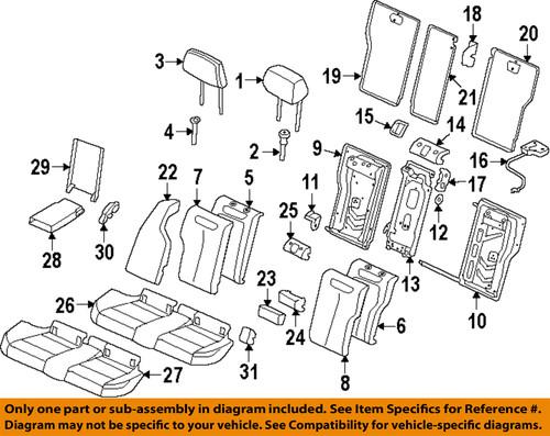 Bmw oem 52207319686 rear seat-anchor cover
