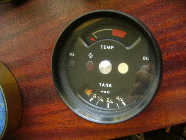 1973 - 74  porsche 914  2.0  fuel/temp combo gauge  "very clean"