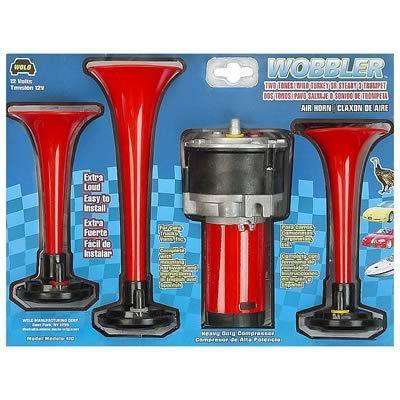 Wolo manufacturing horn air horn wobbler low mid high tones 12 v 120 db kit
